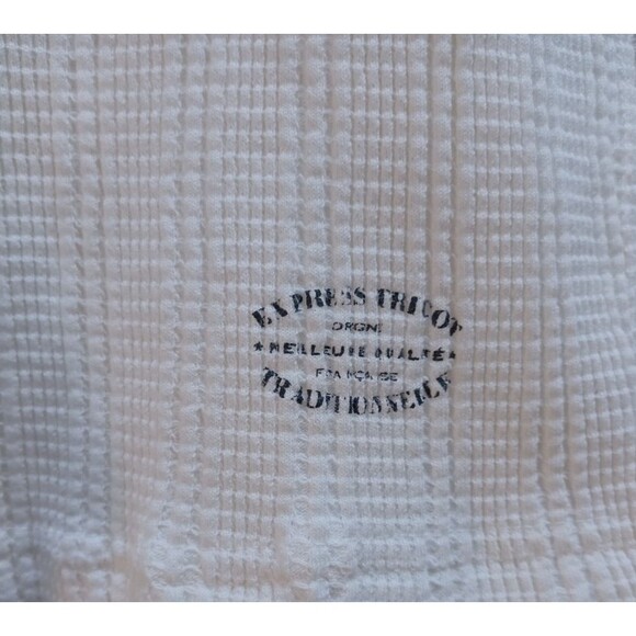 VINTAGE EXPRESS TRICOT TRADITIONELLE WOMENS KNIT WHITE SHORTS SIZE LG.  NWT - Picture 3 of 7